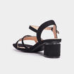 Sandales &agrave; talons Mosquitos noir femme