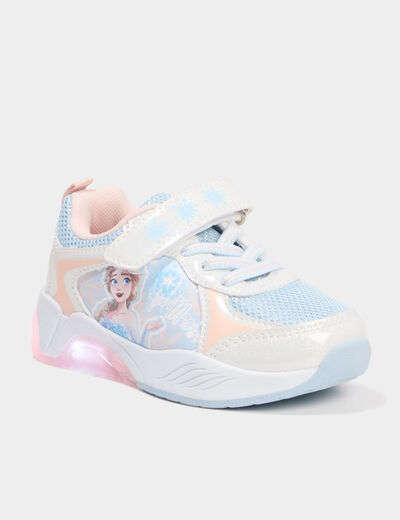 Baskets running lumineuses Reine neiges multicolore fille
