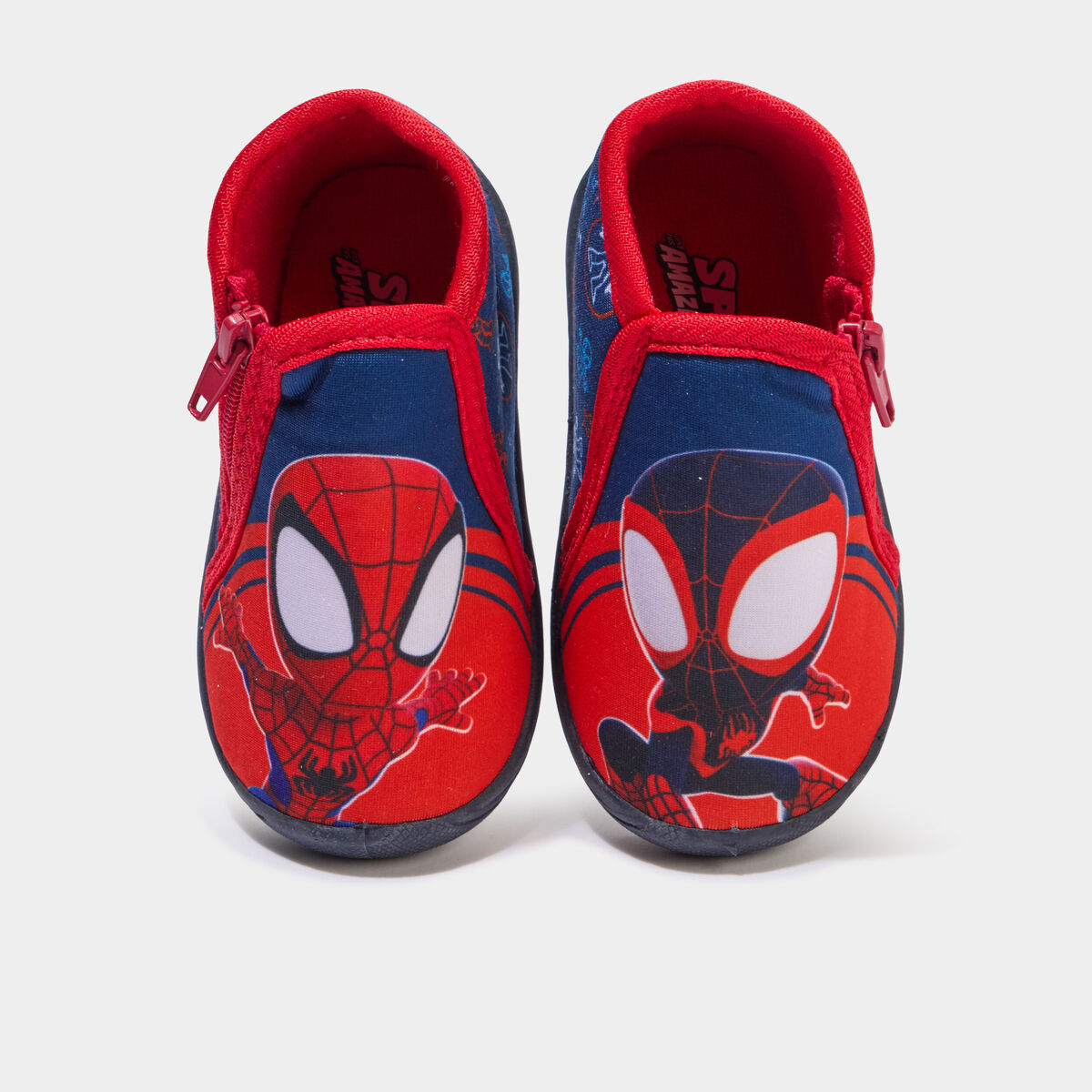 Chaussons bottillons Spider-Man bleu b&eacute;b&eacute; gar&ccedil;on