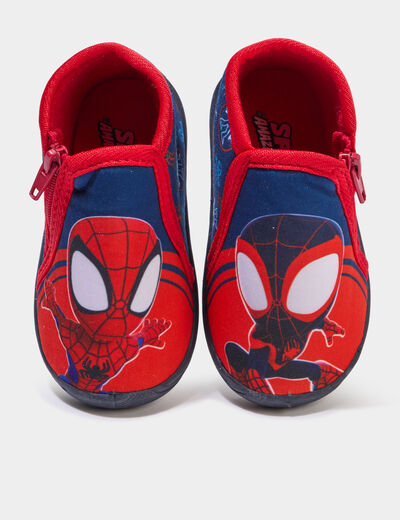 Chaussons bottillons Spider-Man bleu b&eacute;b&eacute; gar&ccedil;on