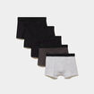 Lot 5 boxers gris homme
