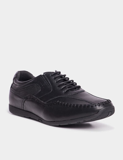 Derbies effet similicuir noir homme