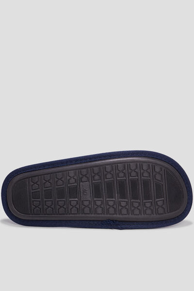 Chaussons mules surf bleu homme