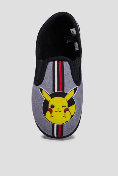 Chaussons Pokémon gris garçon