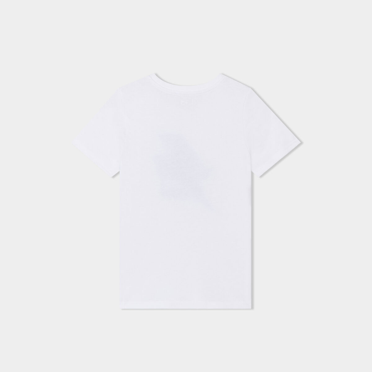 T-shirt droit manches courtes coton blanc garçon