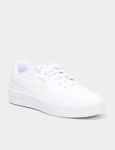 Tennis basses Puma Court Classic Clean blanc homme