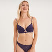 Soutien-gorge maxi push-up padd&eacute; violet femme