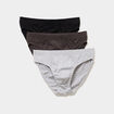 Lot 3 slips gris homme