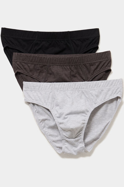 Lot 3 slips gris homme