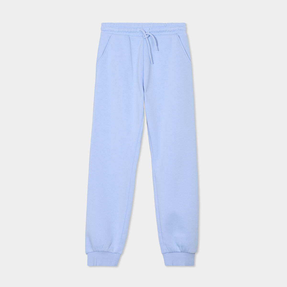 Pantalon de jogging droit bleu clair fille