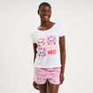 Ensemble pyjama Les Aristochats Marie blanc femme