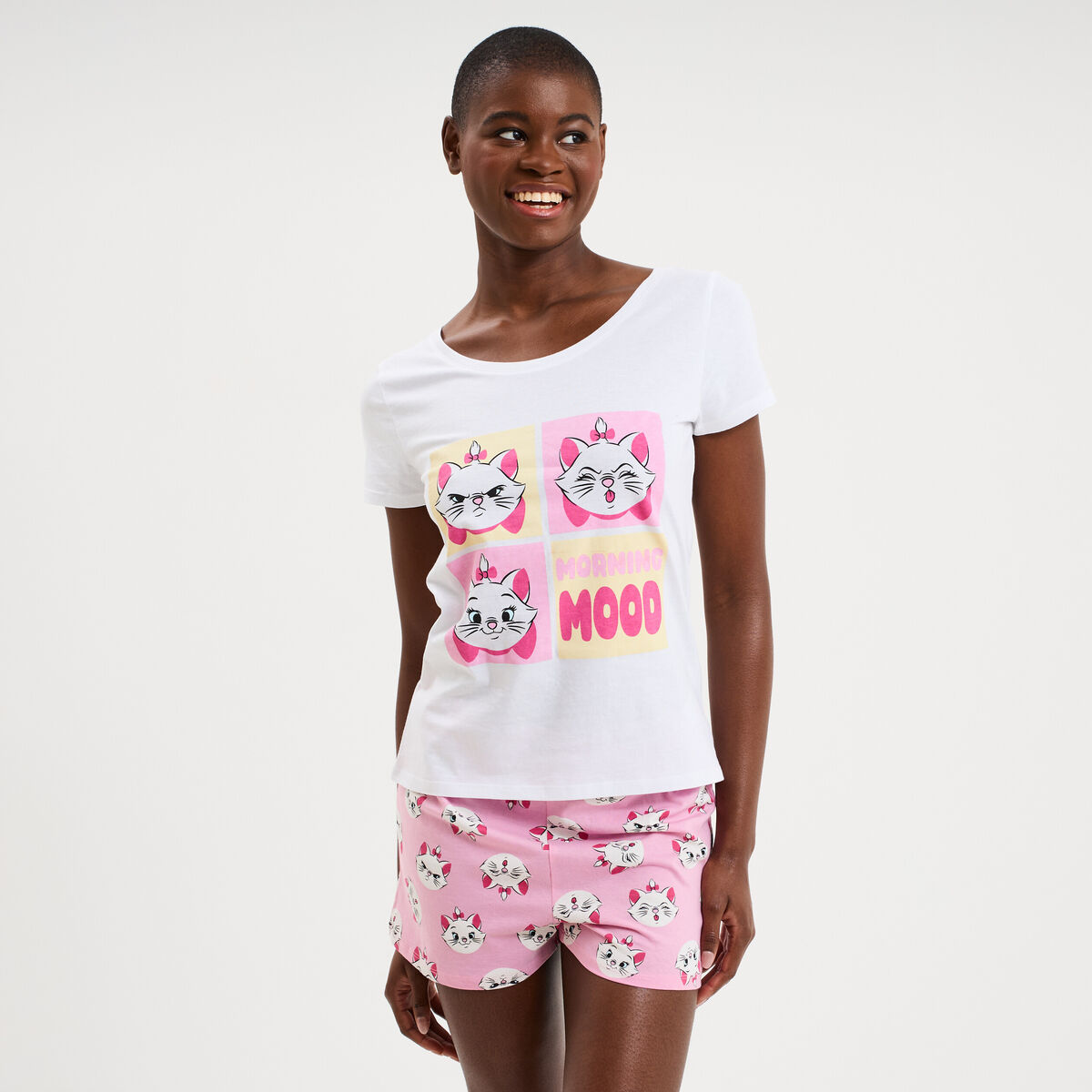 Ensemble pyjama Les Aristochats Marie blanc femme