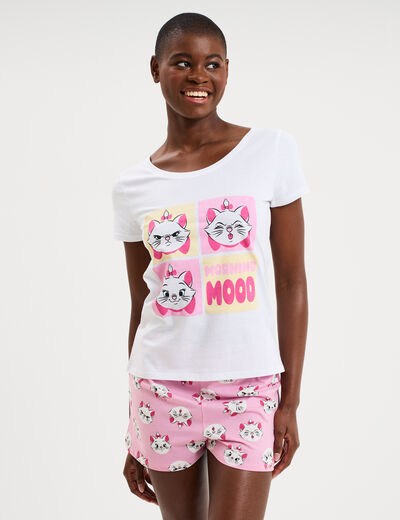 Ensemble pyjama Les Aristochats Marie blanc femme
