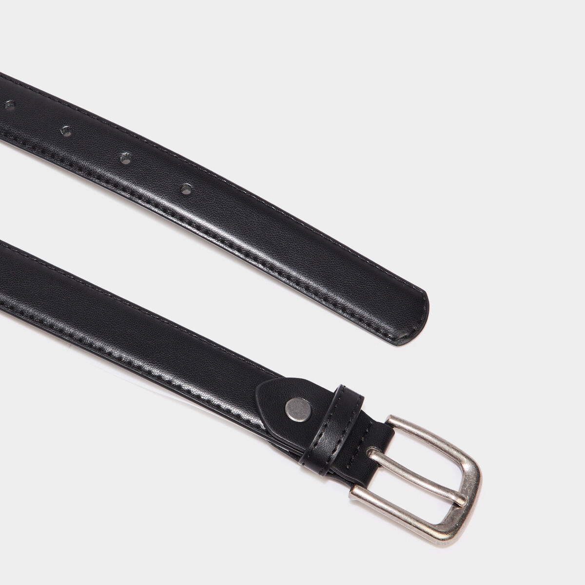 Ceinture avec boucle noir mixte