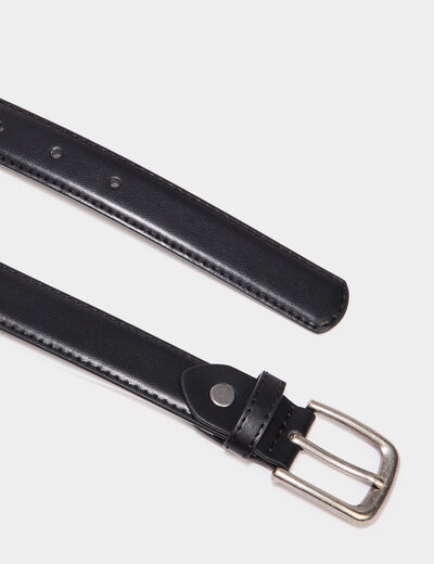Ceinture avec boucle noir mixte
