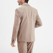 Veste de costume droite ajust&eacute;e taupe homme