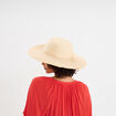 Chapeau de paille à sequins sable femme