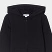 Sweat à capuche zippé noir fille