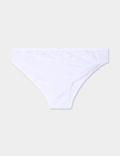 Culotte en coton blanc femme