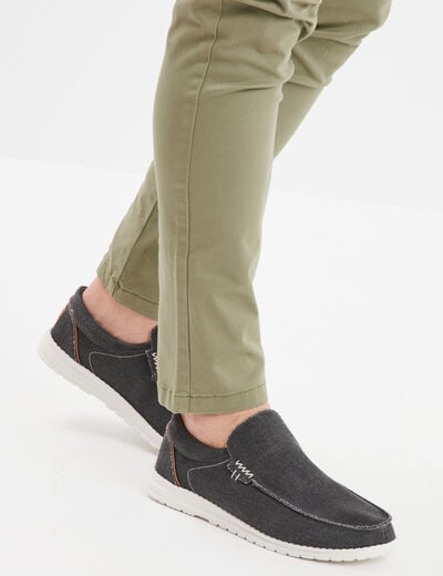 Loafer en toile gris homme