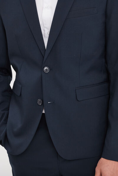 Veste de costume droite bleu marine homme
