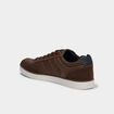 Tennis basses &agrave; lacets marron homme