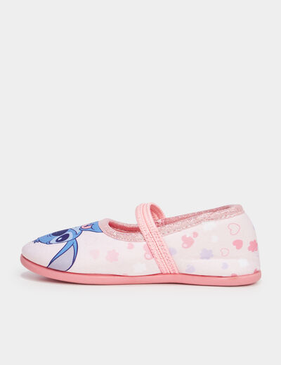 Chaussons ballerines Stitch rose fille