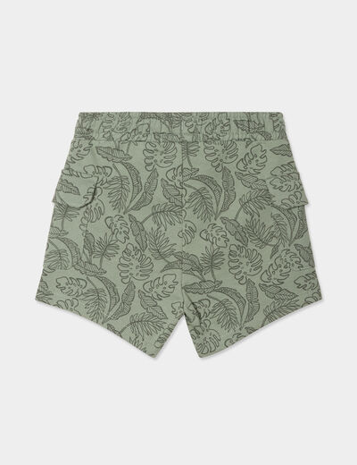Short avec poches et taille élastiquée vert pastel bébé garçon