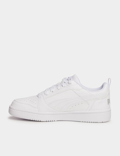 Tennis &agrave; lacets Puma Rebound V6 blanc fille