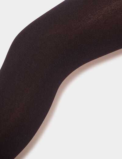 Collants intérieur polaire noir femme