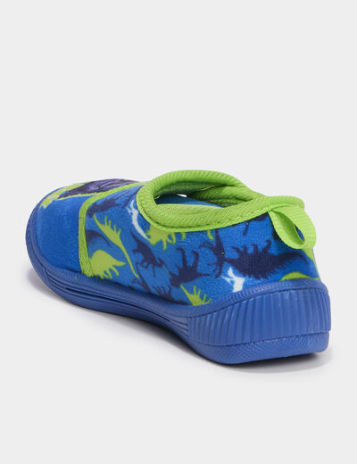 Chaussons &agrave; scratchs bleu gar&ccedil;on