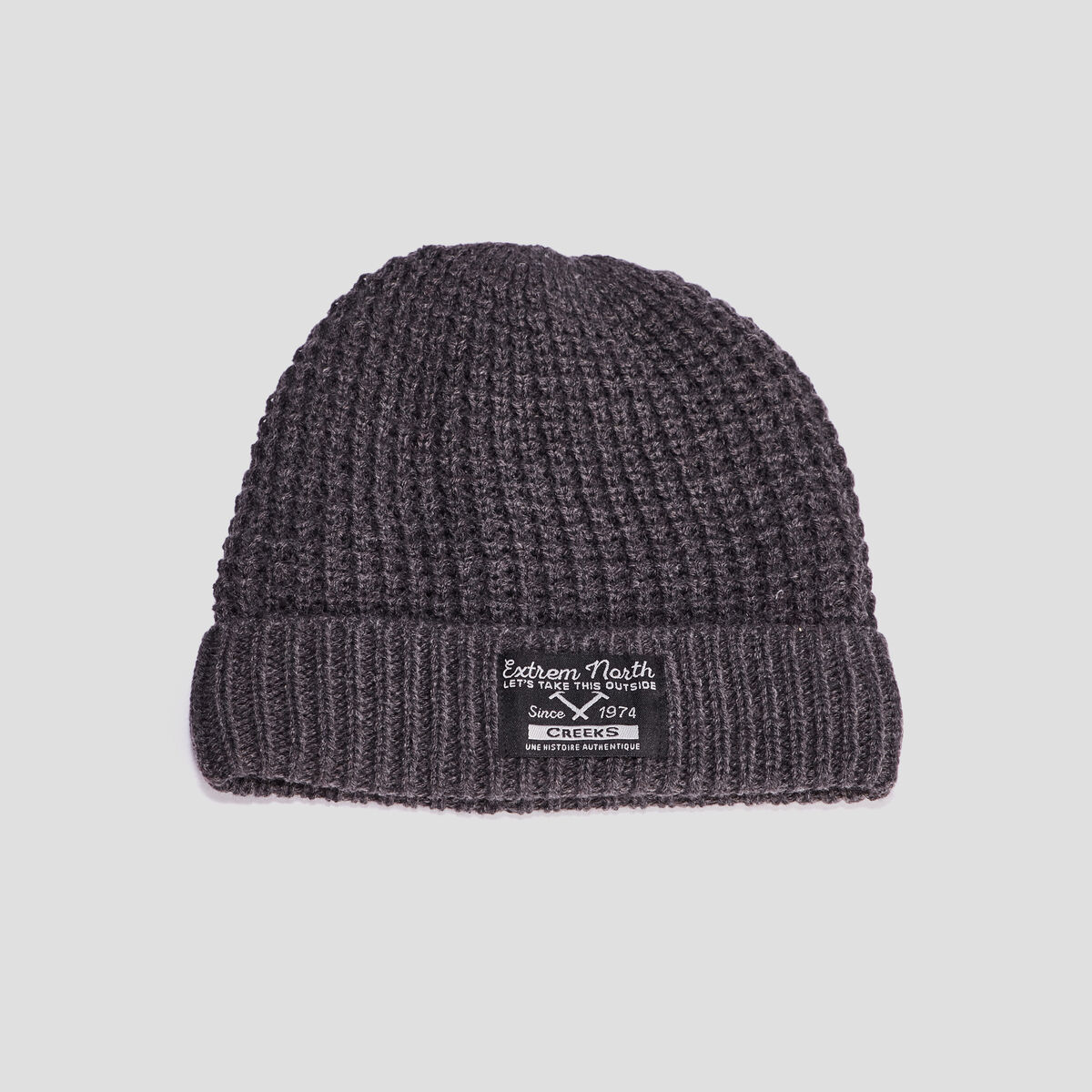 Bonnet Creeks gris foncé garçon