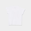 T-shirt à sequins manches courtes coton ivoire fille