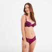 Soutien-gorge corbeille paddé dentelle rouge femme