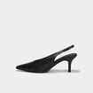 Escarpins slingback &agrave; talons aiguilles noir femme