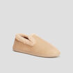 Chaussons confort fourrés camel femme