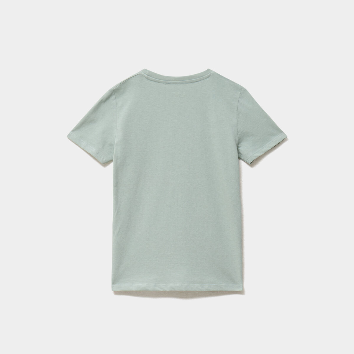 T-shirt en coton manches courtes vert pastel gar&ccedil;on