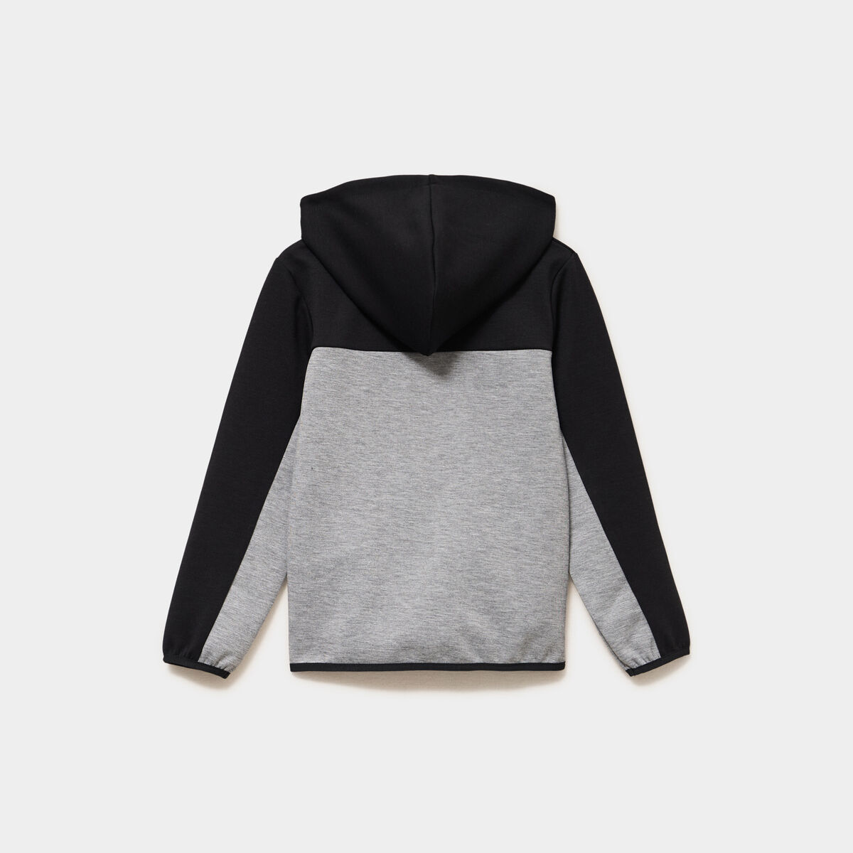Sweat zipp&eacute; &agrave; capuche noir gar&ccedil;on