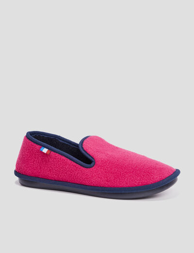 Chaussons à bout rond rose femme