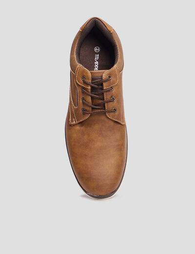 Derbies à lacets marron homme