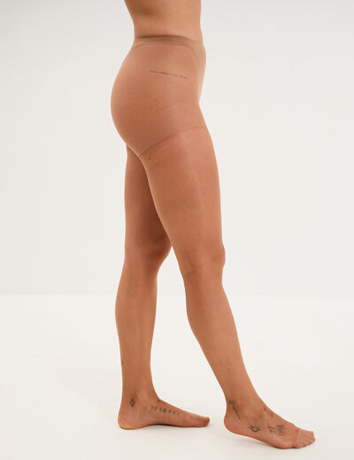 Collant effet satin 15D DIM Sublim beige femme