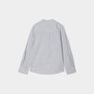 Chemise col mao manches retroussables vert kaki gar&ccedil;on