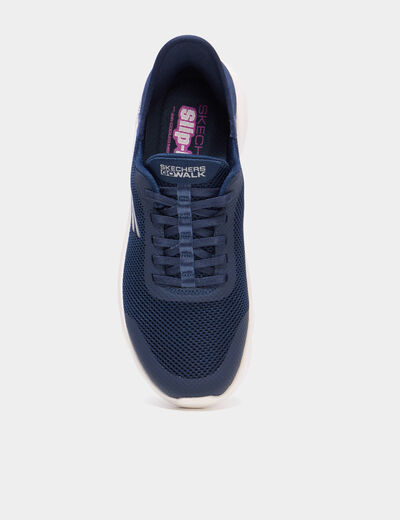 Baskets running Slip Ins GO WALK FLEX bleu marine femme