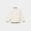 Gilet zipp&eacute; effet polaire blanc fille