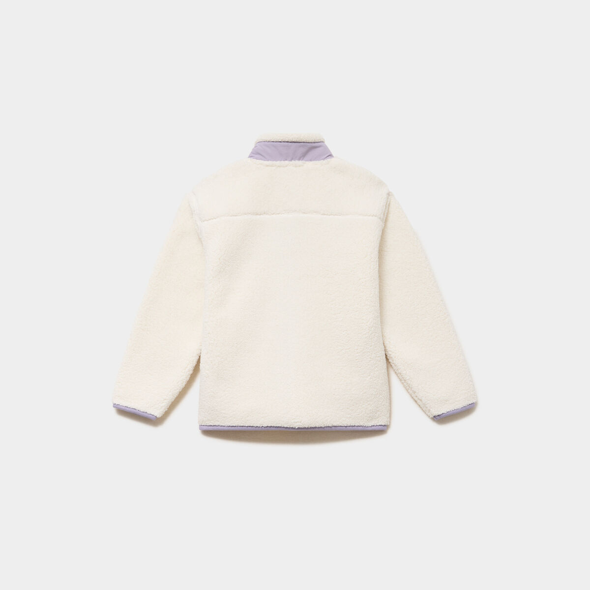 Gilet zipp&eacute; effet polaire blanc fille