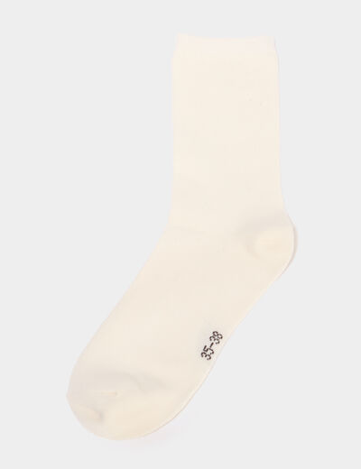 Lot 5 paires chaussettes sable femme