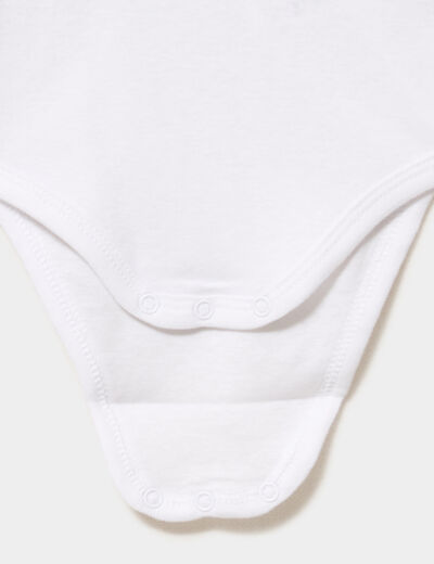 Lot 3 bodies US manches longues blanc b&eacute;b&eacute;