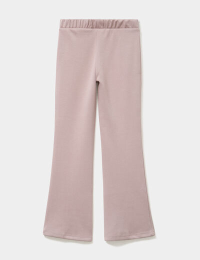 Pantalon de jogging bootcut stretch marron clair fille
