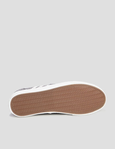 Tennis basses à lacets paillettes Creeks multicolore femme