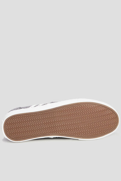 Tennis basses à lacets paillettes Creeks multicolore femme